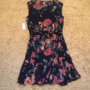 Blue floral dress from Dress Barn - Size 8